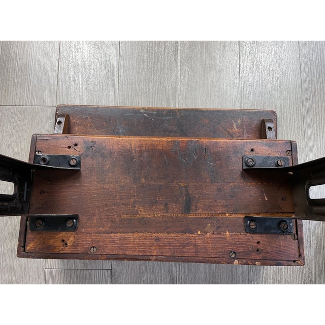 Vintage Heywood Wakefield Eclipse Wood & Cast Iron School Desk and