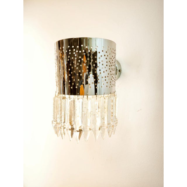Wall Light with Crystals For Sale - Image 5 of 16