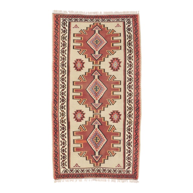Vintage Turkish Kilim Rug - 05'05 X 09'10 For Sale