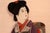 Antique Japanese Silk Brocade Oshie Art Geisha Puppet Dolls in Shadow Box Frame For Sale - Image 11 of 16
