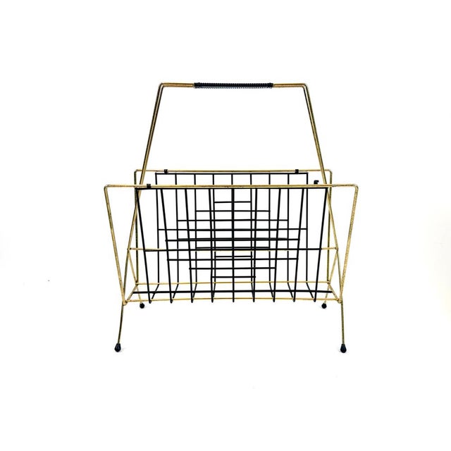 Mid-Century Modern String Magazine Rack, 1970s For Sale - Image 11 of 11