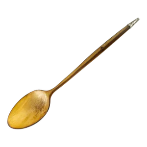 19th Century Unusual Primitive Carved Water Buffalo Horn Spoon