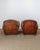 Art Deco Pair of Antique French Leather Club Chairs - Circa 1920s For Sale - Image 3 of 16