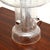 Glass Vintage French Glass and Chrome Table Lamp, 1970 For Sale - Image 7 of 8