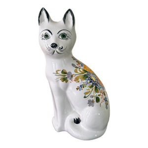 Midcentury Italian Ceramic Cat Figure