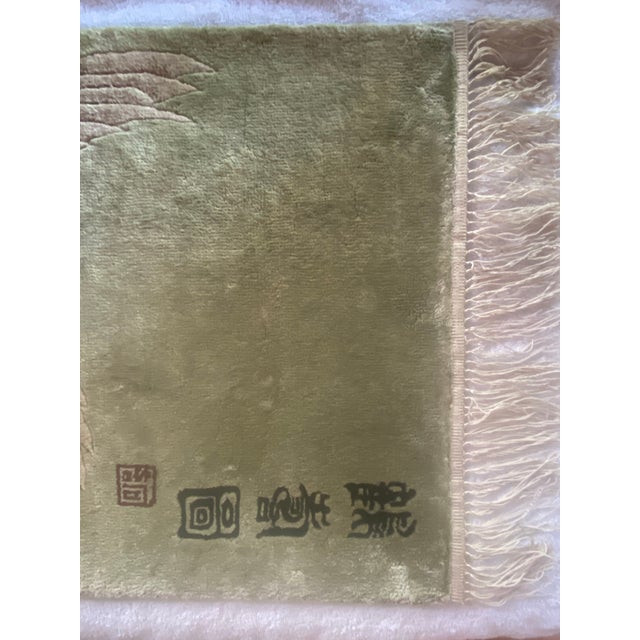 Textile 1970s Silk Hand-Knotted Textile Art For Sale - Image 7 of 9