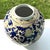 Cobalt Blue and Gold Lidded Ginger Jar For Sale - Image 9 of 11