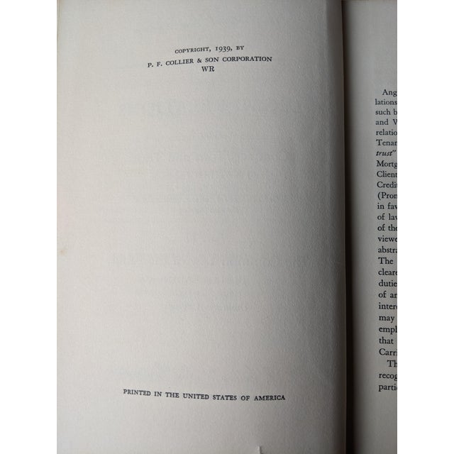 1939 National Law Library Vintage Legal Books by p.f. Collier – Set of 2 For Sale - Image 9 of 15