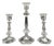 Vintage Classic Cut Glass Candleholders from Baccarat, 1950s, Set of 3 For Sale