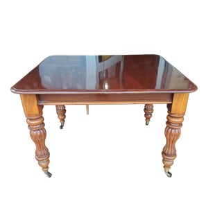 Victorian English Crank Table in Mahogany For Sale