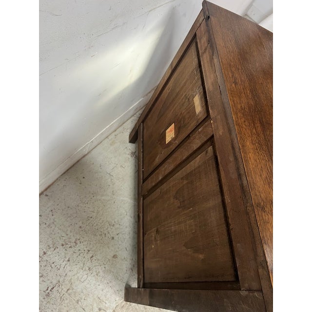 Regency Style Chest of Drawers in Carved Oak, 20th Century For Sale - Image 11 of 12
