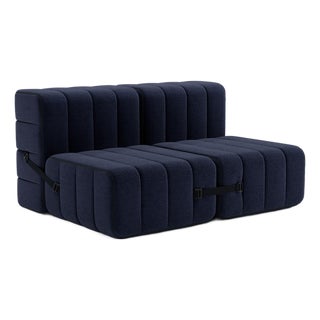 Curt Modular Set - Flexible 2-Seater - Dama - 0048 (Dark Blue) by Ambivalenz, Set of 4 For Sale