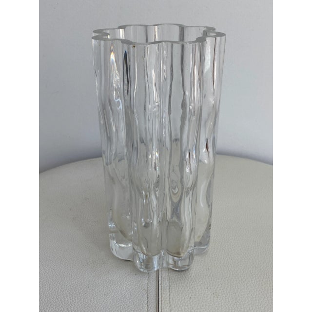 Mid-Century Modern Mid-Century Modern Swedish Art Glass Vase For Sale - Image 3 of 13
