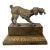 Antique 19th Century French Charles X Bronze Hunting Bird Dog Inkwell For Sale