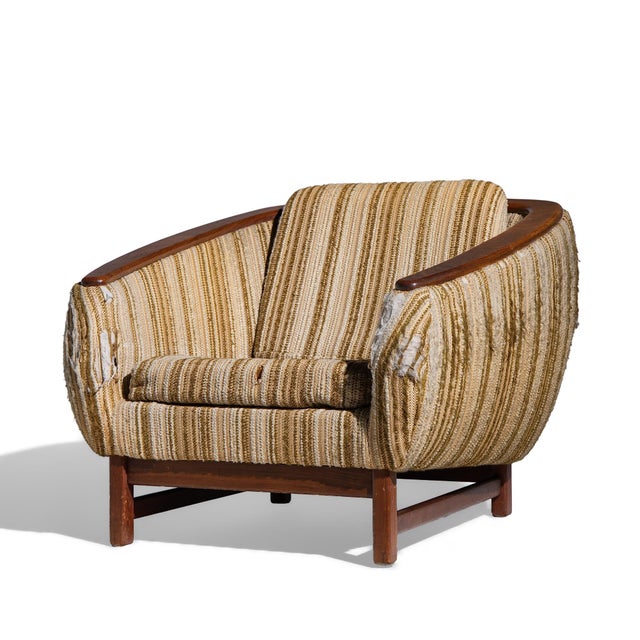 Mid-Century Modern R Huber Mid Century Danish Teak Chair For Sale - Image 3 of 9