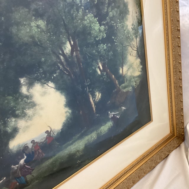 1960s Morning, Dance of the Nymphs Vintage Framed Lithograph For Sale - Image 5 of 5