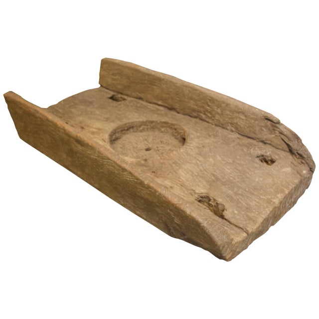 Solid teak wood container. Originally used for pounding rice. Great by a fire with logs stacked or by a pool with white...