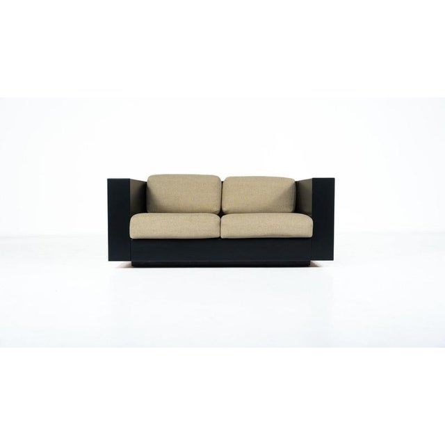 Wood Saratoga Sofa by Massimo & Lella Vignelli for Poltronova, 1960s For Sale - Image 7 of 12