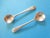 Pair of 1992 Ray Hall (Birmingham, Uk) Sterling Silver Salt/Mustard Spoons For Sale In New York - Image 6 of 6