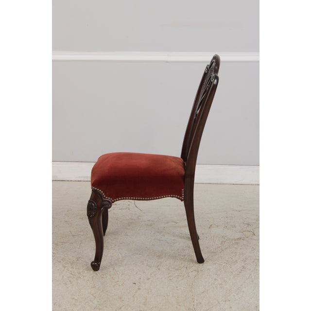 1990s Set of 8 Drexel Mahogany Dining Chairs For Sale - Image 5 of 16