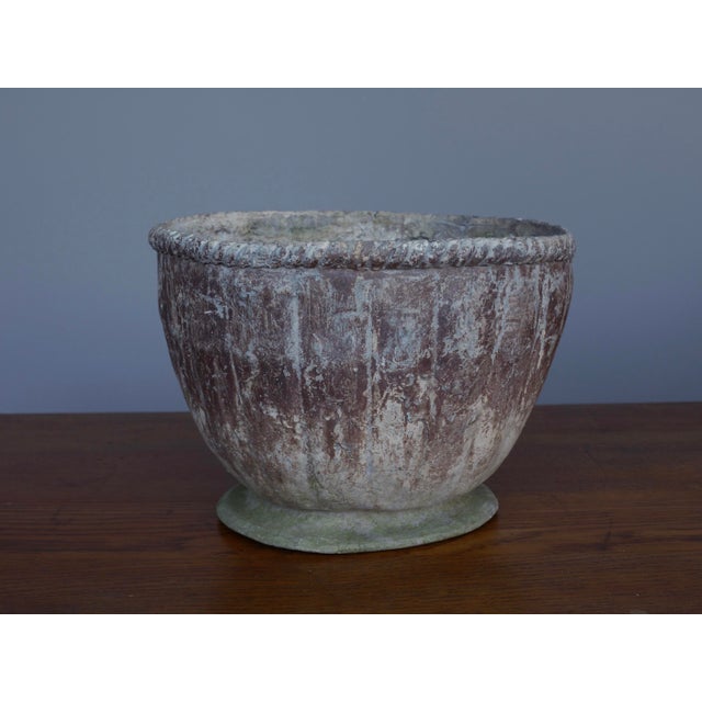 Antique Handmade Lead Planter For Sale - Image 9 of 11