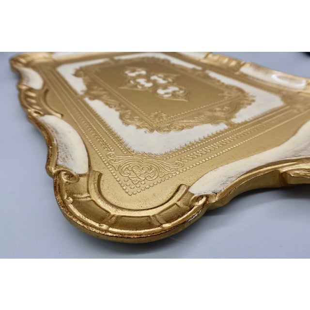 Italian Large Italian Florentine Gilt Tray For Sale - Image 3 of 6