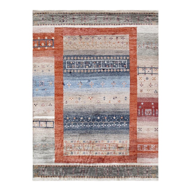 Pasargad Home Tribal Multi Area Rug- 5' 8" X 7'11" For Sale