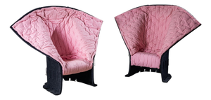 1980s Two Sculptural Lounge Chairs, “I Feltri” by Gaetano Pesce