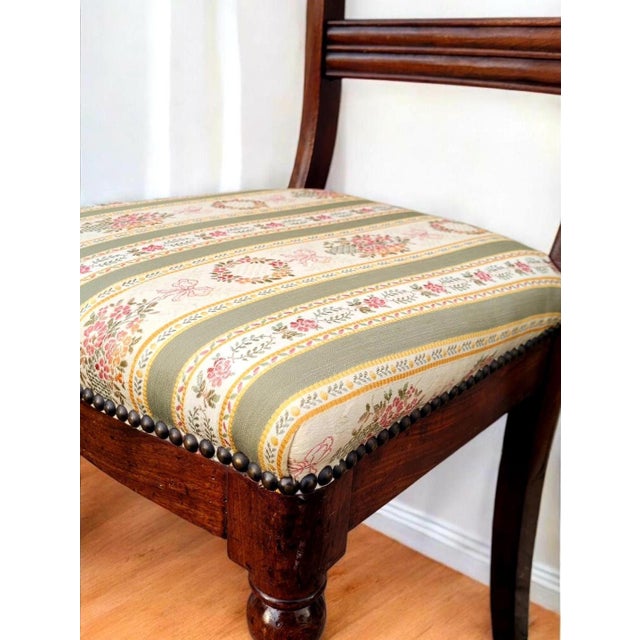 Antique French Louis Philippe Dining Chairs in Wood, 1800s, Set of 2 For Sale - Image 9 of 11