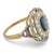 Early 20th Century Victorian Sapphire Diamond 18k Yellow Gold and Platinum Cocktail Ring, Size 6.75 For Sale - Image 5 of 9