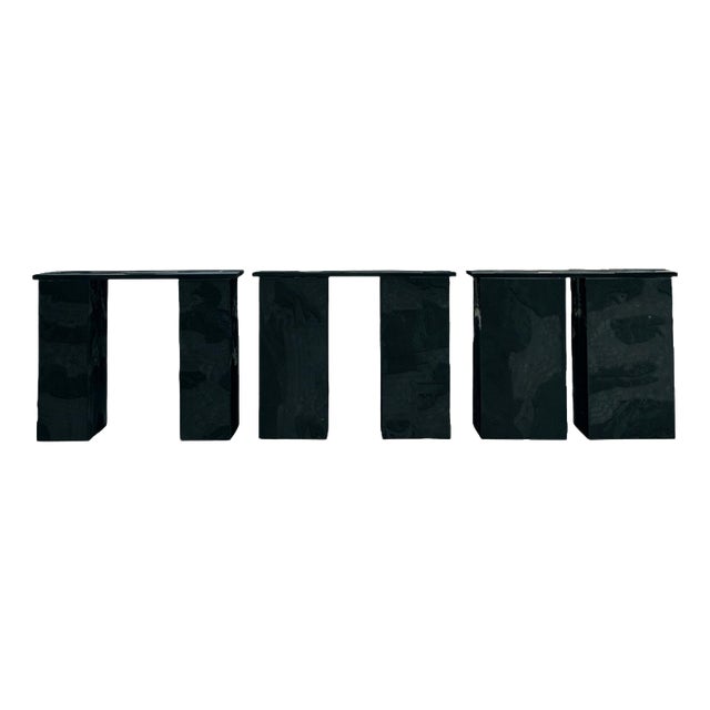 Matek Patos Stools in Recycled Composite by Project Materia, Set of 3 For Sale