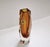 Large Faceted Amber and Clear Formia Sommerso Murano Glass Vase, Italy, 1970s For Sale - Image 10 of 18