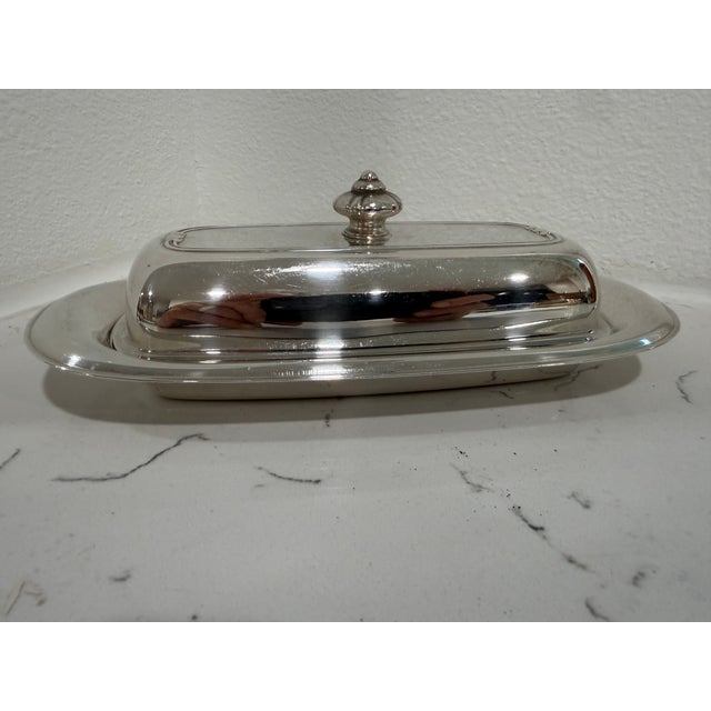 Antique Silver Plate Butter Dish With Glass Insert - From England We got our first butter dish like this many years ago...