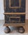 Wood 18th Century Baroque Two-Part Cabinet with Black Finish and Blue Interior For Sale - Image 7 of 17