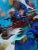 Christiane Hess, Flamme Bleue, 2022, Acrylic on Canvas, in Flawless conditions. This piece is attributed to the mentioned...
