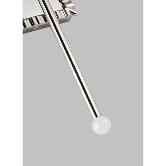 Traditional Alexa Hampton by Visual Comfort Studio Baxley Sconce, Silver For Sale - Image 3 of 5