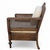 Late 20th Century French Provincial Cane Armchair With Striped Upholstery For Sale In Los Angeles - Image 6 of 14