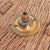 Vintage French Coolie Milk Glass Pendant Light, 1930s For Sale - Image 6 of 7