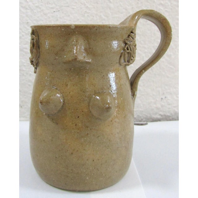 Cream Signed Vintage Studio Pottery Woman Design Tea Set Attributed Agnes Stark, 1980s- 3 Pieces For Sale - Image 8 of 12