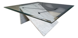 Vintage Italian Marble Coffee Table, 1980s