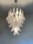 Metal Contemporary Frosted "Selle" Murano Glass Chandelier in Mazzega Style For Sale - Image 7 of 10