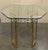 Brass Mid Century Modern Italian Geometrical Brass Dining Table with Glass Top For Sale - Image 8 of 18