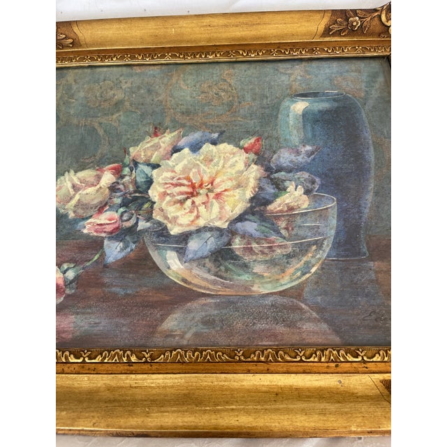 19th Century Watercolor in Gilded Frame For Sale - Image 4 of 4