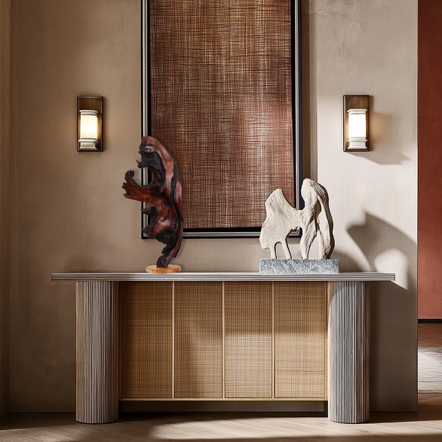 Brown Deep Roots - Elegant Organic Abstract Redwood Sculpture With Maple Base Original Artwork by Joe Garnero For Sale - Image 8 of 10