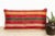 Textile Kaya Striped Gujarati Mashru Lumbar Pillow For Sale - Image 7 of 7