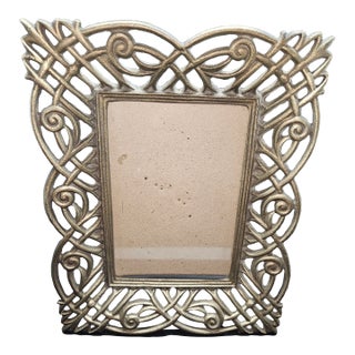 Vintage Metal Terragraphics Picture Frame For Sale