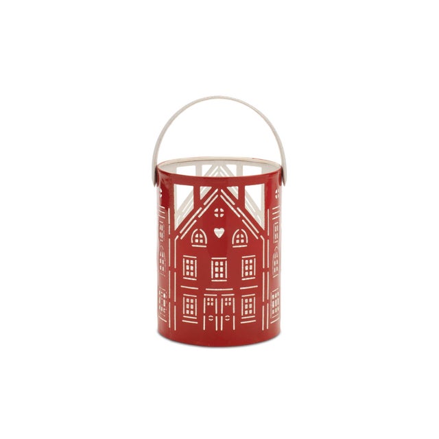 2020s Punched Metal House Lantern (Set of 3) For Sale - Image 5 of 7