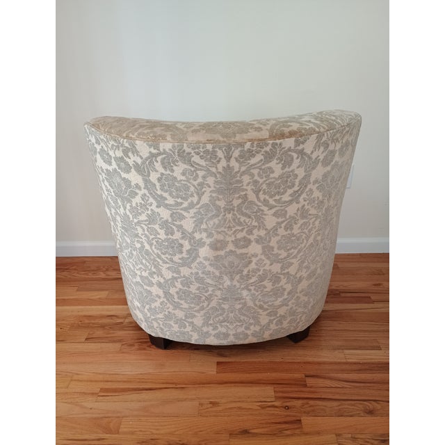 1990s 1990s Baker Furniture Company Slope Arm Club Chair #2 For Sale - Image 5 of 14