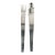 1970s Mid Century Modern Kam Yamazaki "Quest" Stainless Salad Serving Set of 2 For Sale