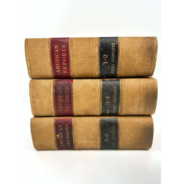 Antique American Decisions Book Set of 3 For Sale In Greensboro - Image 6 of 9